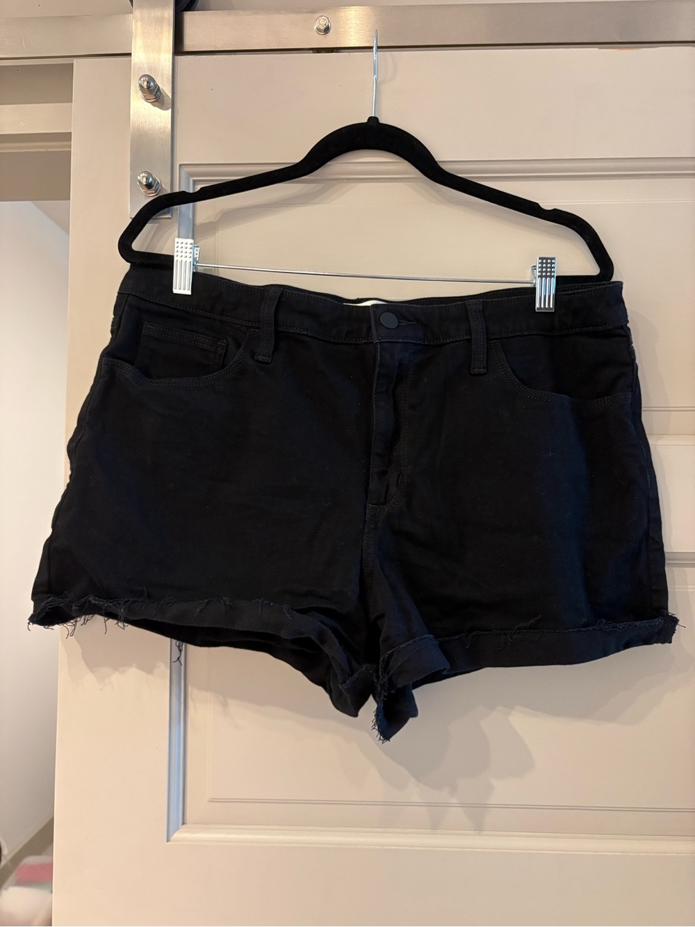 Black Women's Denim Shorts - Classic Casual Cut